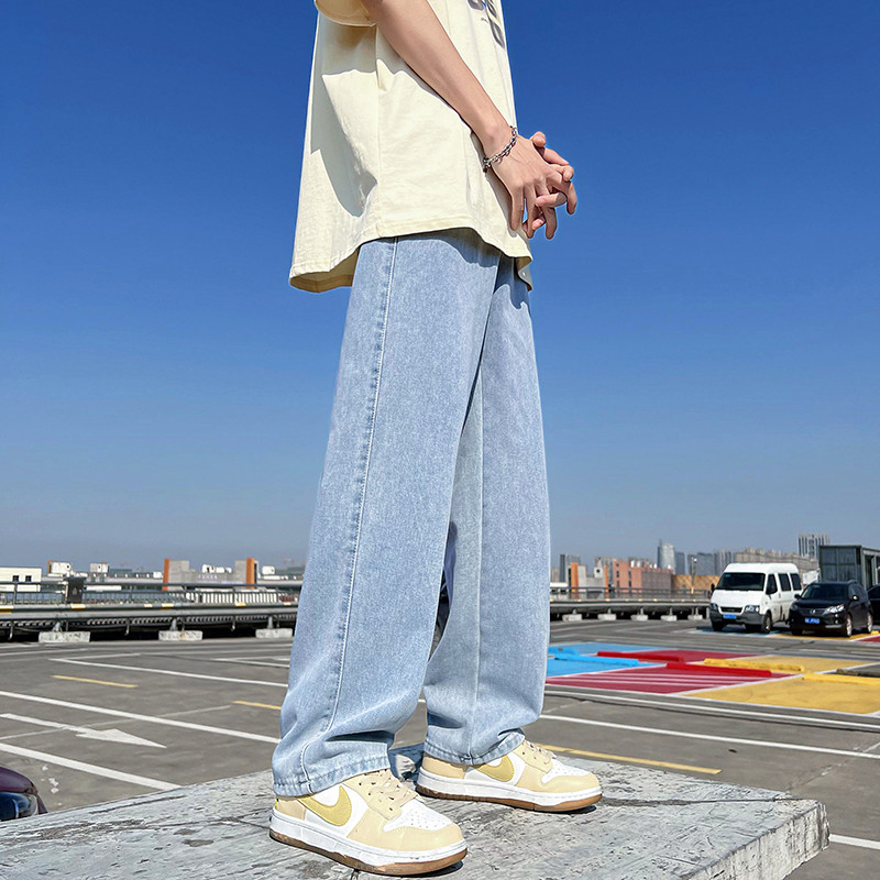 2025夏季新款男士潮流牛仔裤宽松直筒裤K7001P40,男装牛仔裤,星座1108-1