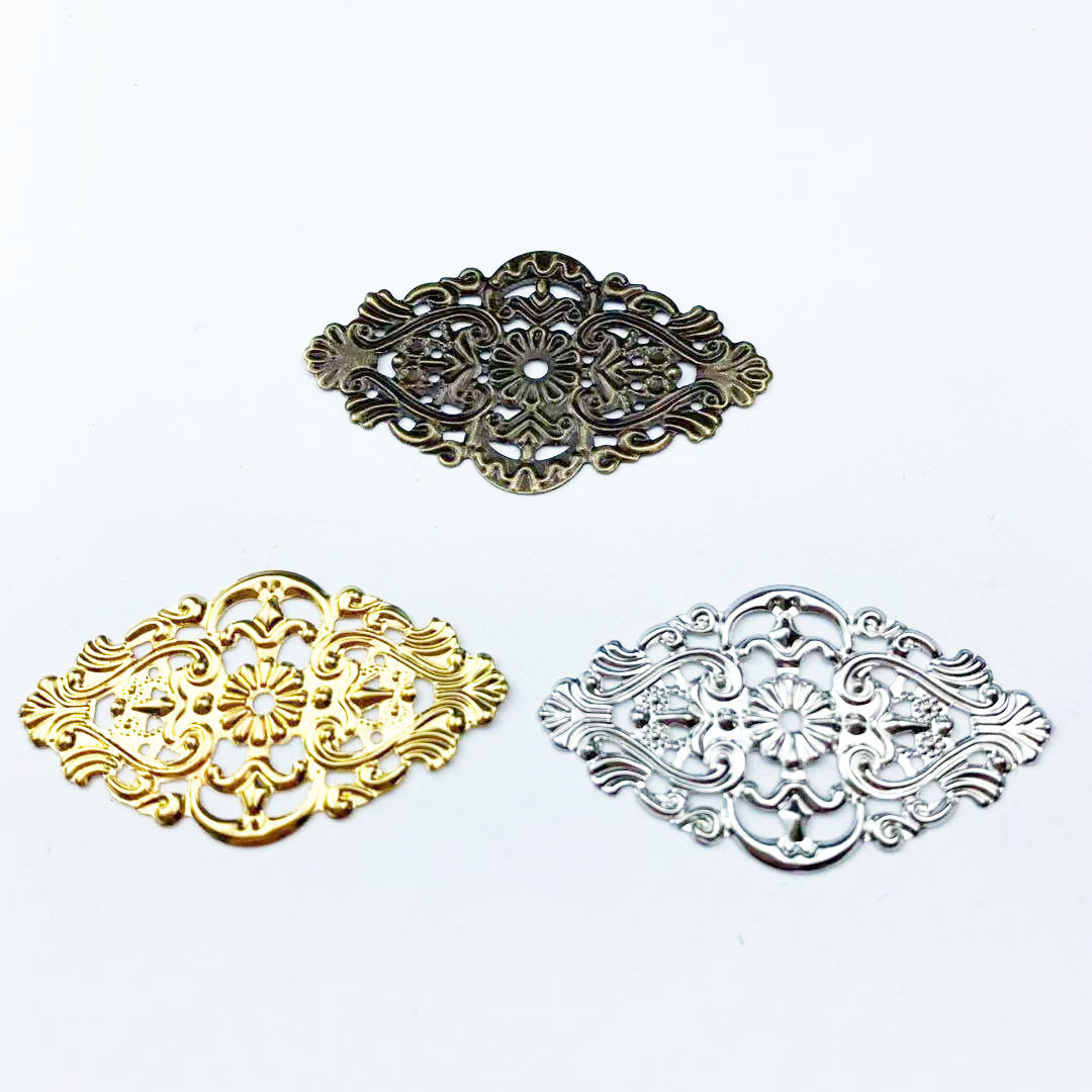 diy饰品配件 古风cos30*55mm椭圆底片材料 发簪底片 结婚材料包