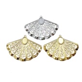 diy饰品配件曹县 扇形可镶嵌花片配件 46mm新款 演出服道具装 饰63