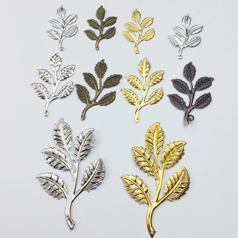 diy头饰配件 大中小号金属花枝 小草 古装头饰 新娘头饰凤冠配件