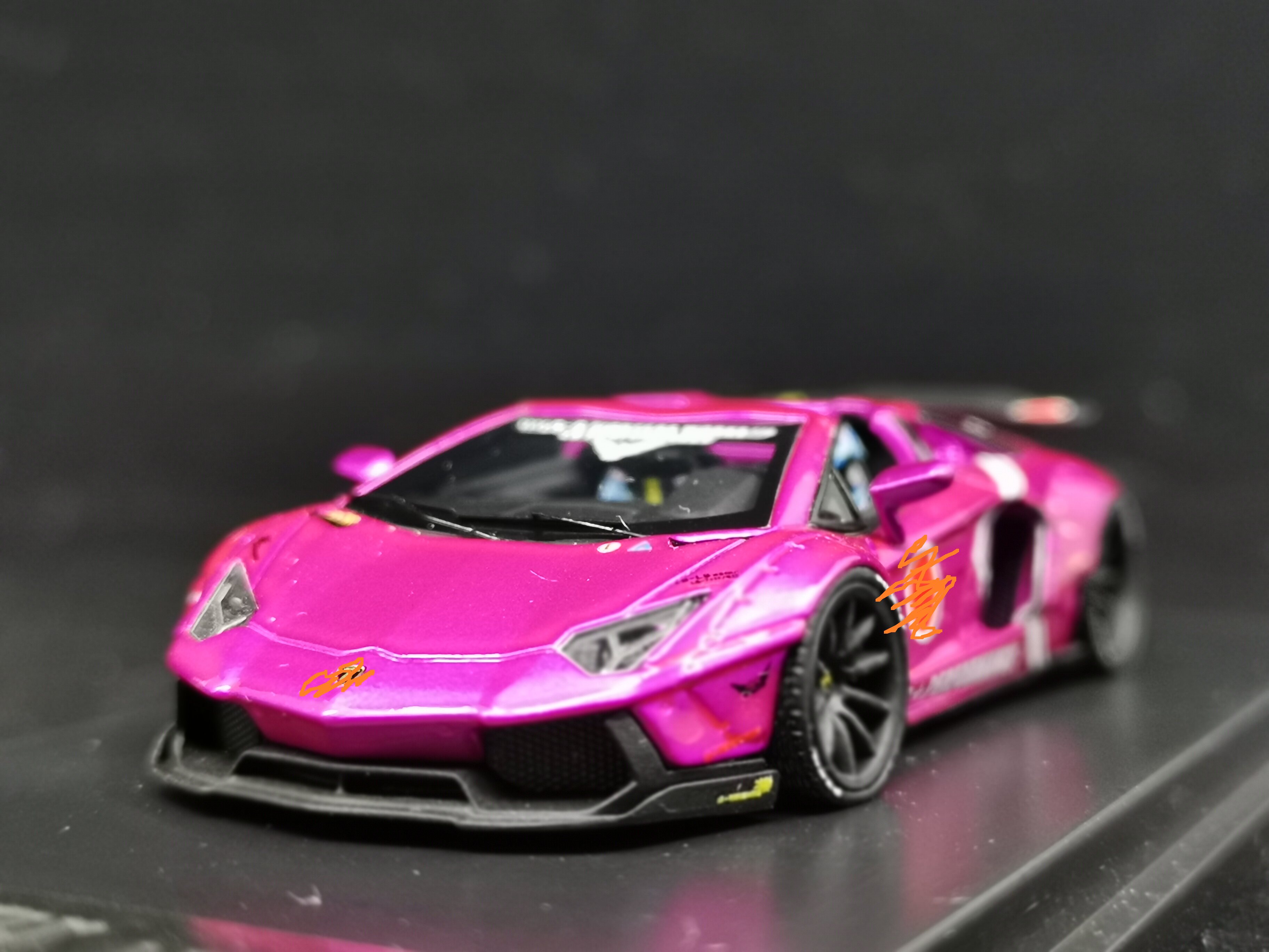 1:64 liberty walk lb works lamborghini aventador lp700-4 粉