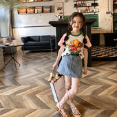 女童宝宝短袖 t恤纯棉夏装 新款 栀了成长记童装 儿童半袖 上衣体恤