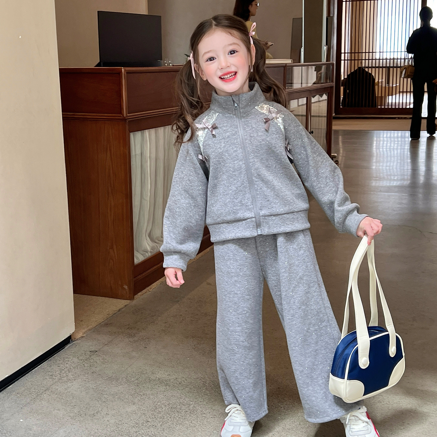 栀了成长记女童休闲套装