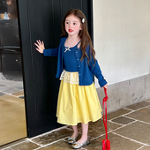 女童法式 儿童时髦宝宝开衫 坑条针织衫 新款 上衣 春装 栀了成长记童装