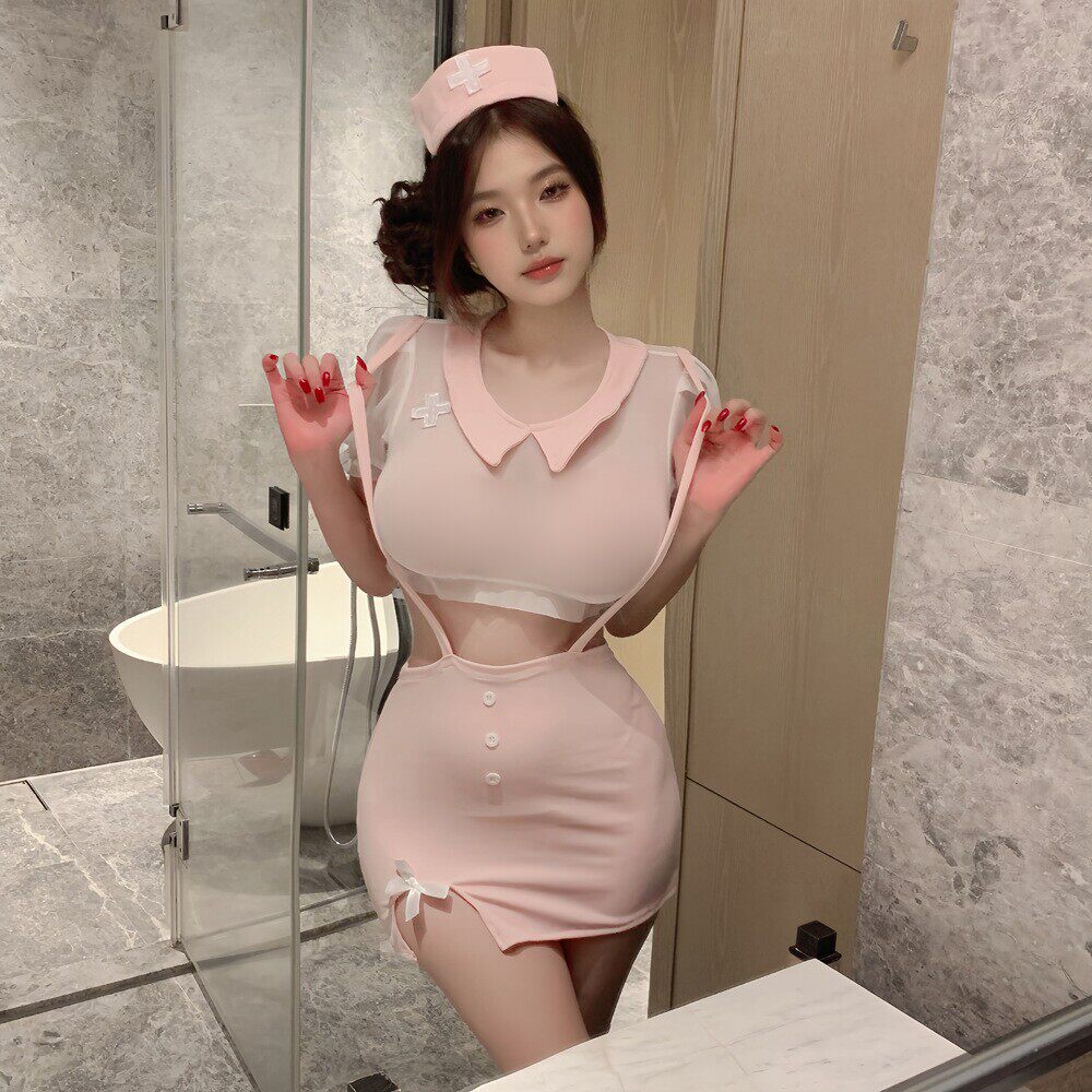 性感女主播cosplay护士制服套装纯欲可爱风包臀裙高级感夜店内衣
