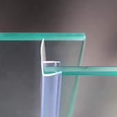 10mmF型挡水条 防漏风胶条淋浴房配件 移门侧边挡水防水密封条