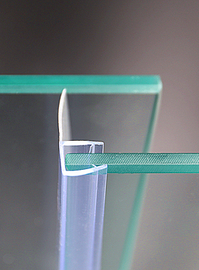 10mmF型挡水条 移门侧边挡水防水密封条 防漏风胶条淋浴房配件