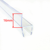 防水条 180度 h型玻璃门窗挡水条 无框阳台防水防风防尘pvc胶条