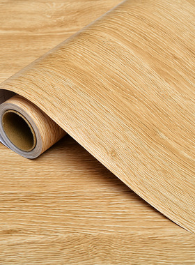 原木墙贴wallpaper自粘墙纸家具翻新贴纸衣柜门木纹 波音软片