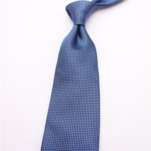 湖蓝色桑蚕丝高端商务西装领带