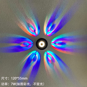 简约壁灯氛围灯涂鸦彩光