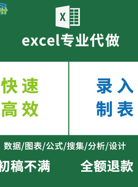 excel表格制作数据录入打字PDF转WORD排版文档编辑代做数据处理