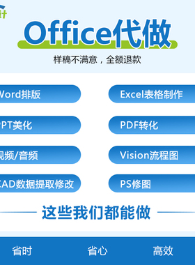 代写Word排版excel制作表格PDF转Word文档转换格式修改Office代做