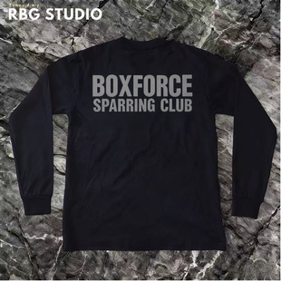 boxing印花运动长袖 拳击长袖 拳击训练衣服 拳击衣服 拳击T恤
