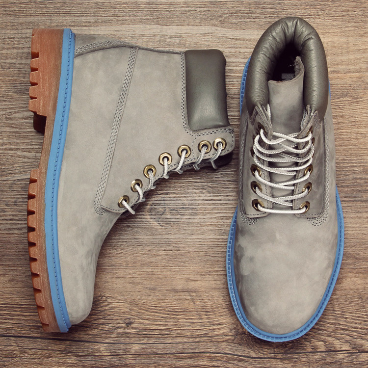 情侣款系带磨砂皮大黄靴沙漠靴