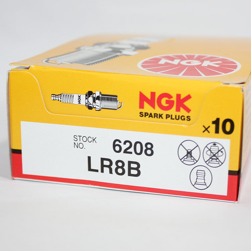 NGK电阻R火花塞LR8B 6208适用奥地利KTM SX50 SX50Mini SX65