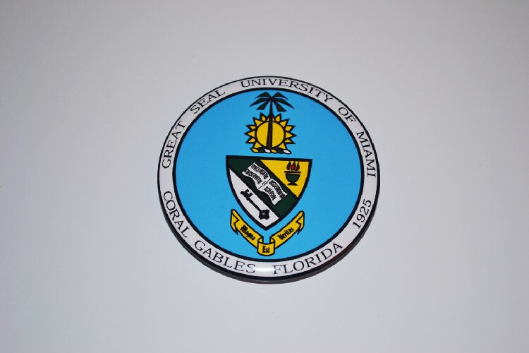 文化周边 迈阿密大学 校徽徽章胸章胸针冰箱贴启瓶器贴纸 可定制