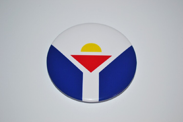 文化周边 法属圣马丁 国旗徽章胸章冰箱贴 可定制贴纸墙贴卡贴