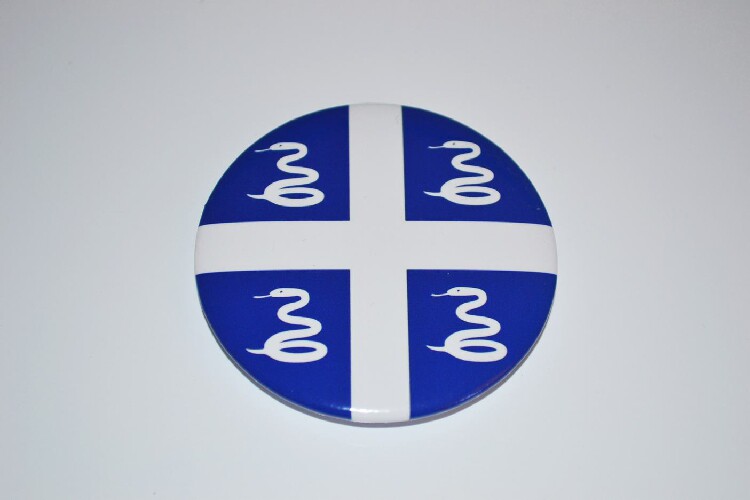 文化周边 马提尼克 国旗徽章胸章胸针冰箱贴 可定制贴纸墙贴卡贴