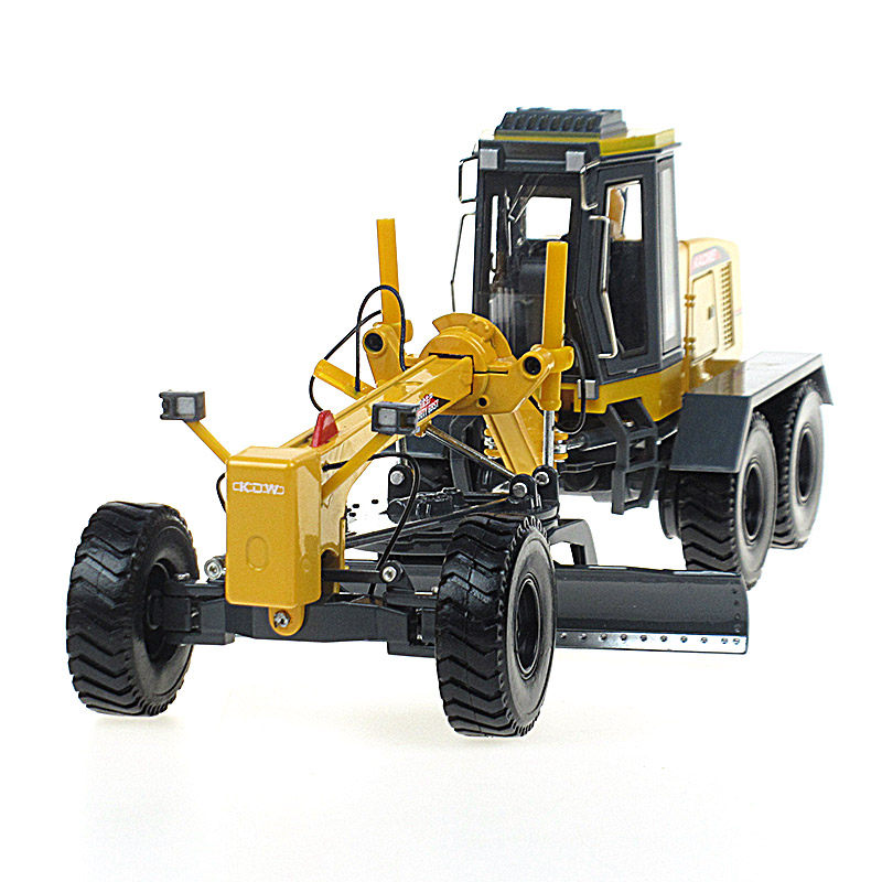 凯迪威1:35合金平地机工程车儿童玩具男孩压路车铺路惯性汽车模型