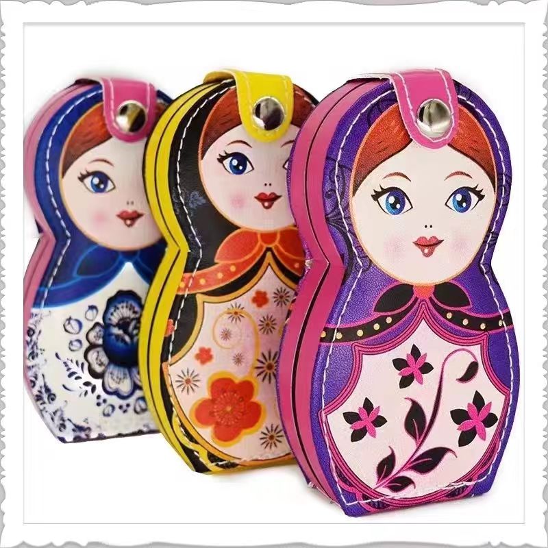 俄罗斯套娃家用儿童指甲刀钳掏耳勺套装工具尔滨旅游活动礼物