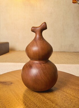 老枣木葫芦摆件（高6.8，直径3.8cm左右 雕刻摆件工艺品送礼佳选