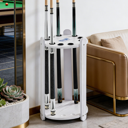 台球房9孔落地插杆架球杆放置