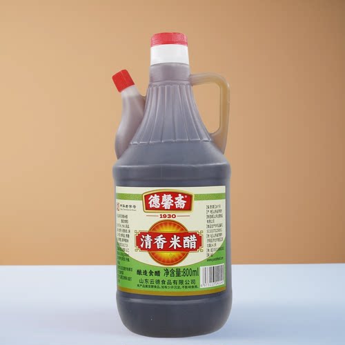 德馨斋清香米醋800ml炒菜凉拌点蘸火锅调制中华老字号酿造醋家用