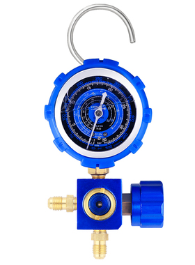 空调加氟表R22/R410a134家用冷媒压力表雪种加氨充液汽车单表工具