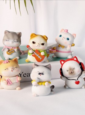 树脂卡通桌面可爱动物创意