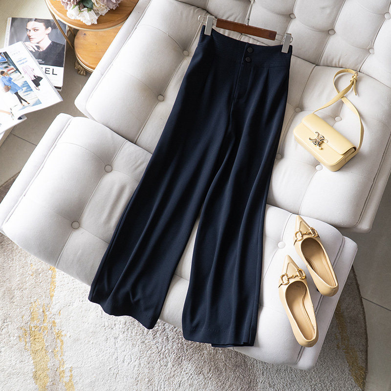 中高腰通勤长裤百搭裤子