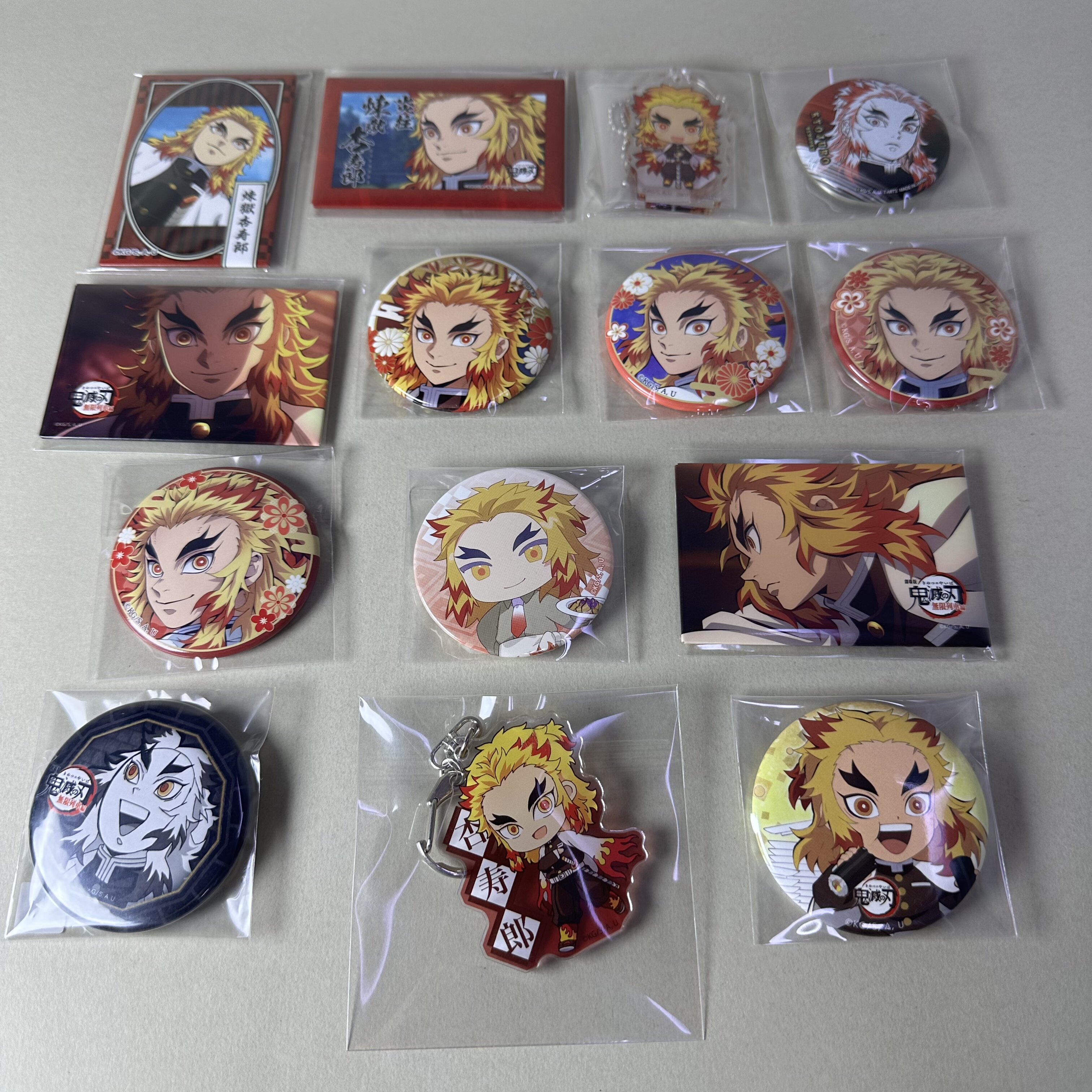 【鬼灭之刃】正版日谷动漫周边中古吧唧炼狱杏寿郎个人池新5