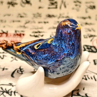 小鸟陶笛6孔陶瓷初学者小学生中音C调六孔AC调儿童成人简单乐器