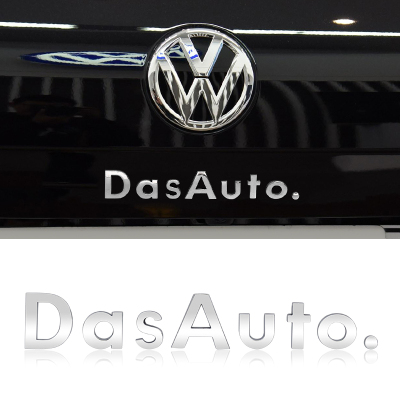 大众DasAuto车标高尔夫CC迈腾凌渡英文字母后备箱车尾标金属车贴