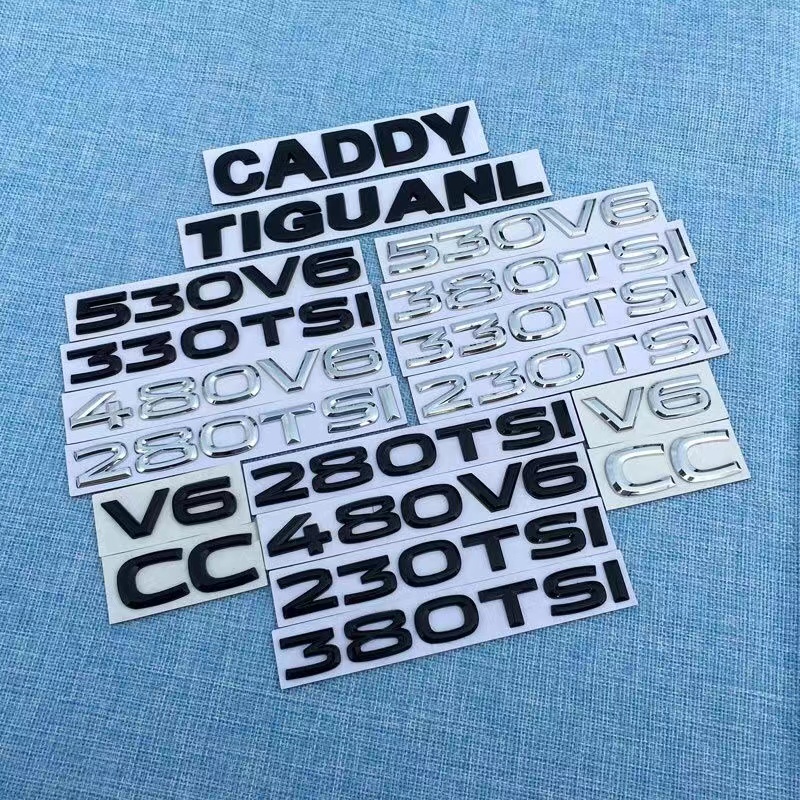 大众途观cc探歌途昂排量车贴230 330 480TSI车标后尾标530 V6车贴