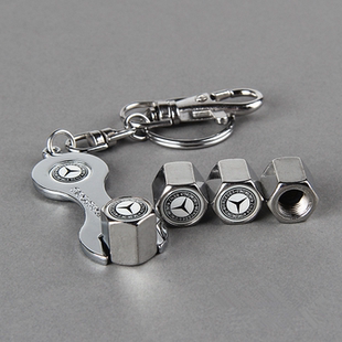 适用于奔驰c级s级gla glk glc轮胎气门嘴帽防盗个性改装气门芯盖