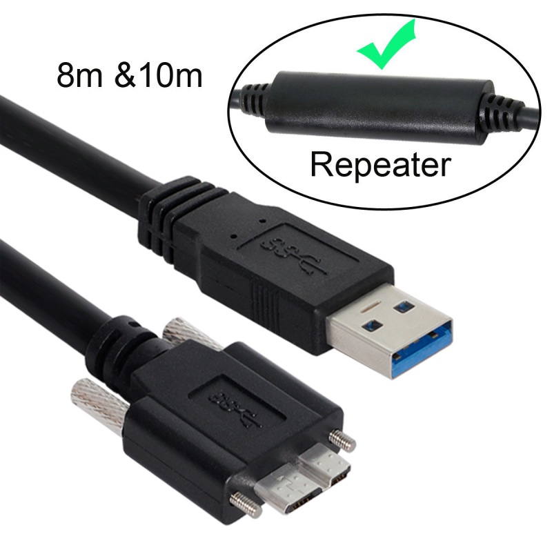 相机连接线USB3.0带锁扫描仪连线