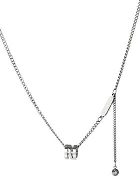 通体钛钢不规则小蛮腰气质流苏女项链简约时尚感配饰厂家直销