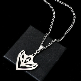 时尚配饰达达利亚面具钛钢项链二次元原神公子游戏周边吊坠男女