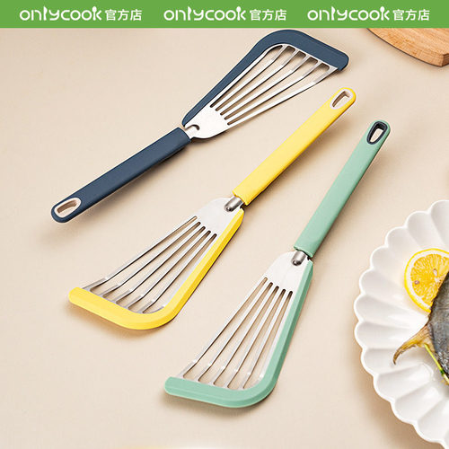 onlycook不粘锅专用铲子硅胶包边