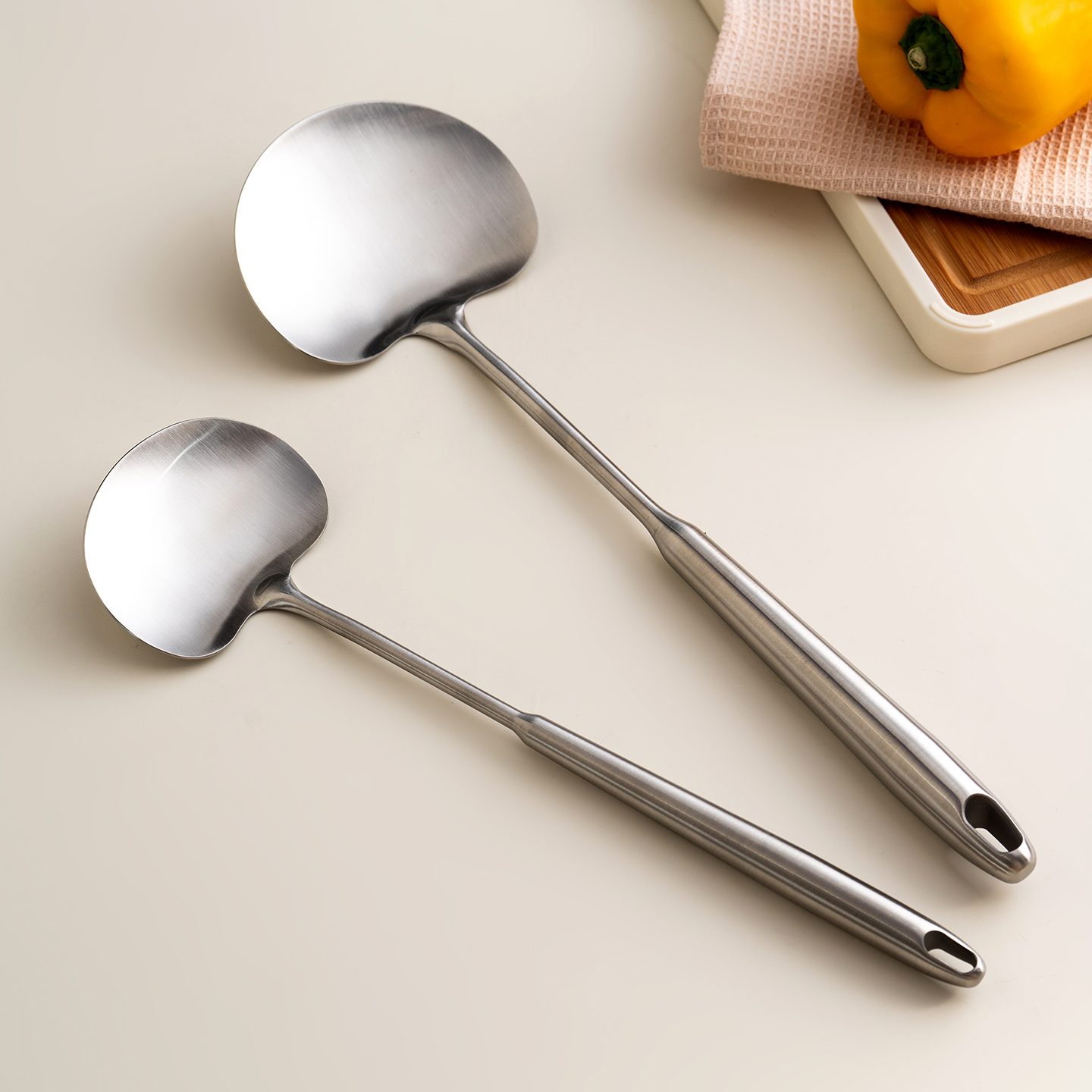 onlycook厨具304不锈钢蘑菇铲子