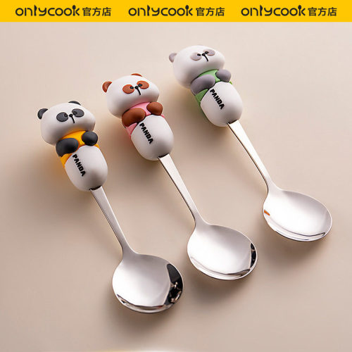 onlycook可爱熊猫宝宝辅食勺