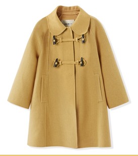 清仓断码处理日系牛角扣双面羊绒大衣小个子学院风100%羊毛外套