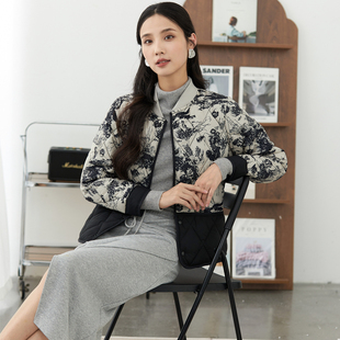 中国风棉衣女短款轻薄小棉袄秋冬季保暖羽绒棉打底复古式棉服外套