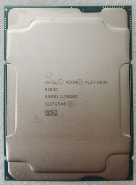 INTEL 8383C正式 40/80 2.7满载3.6睿3.6G 拼 8352Y 8375C 8373C