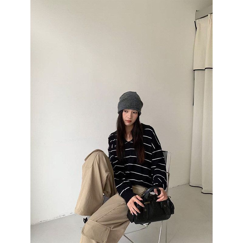 誉一新款2025秋季美式条纹Polo