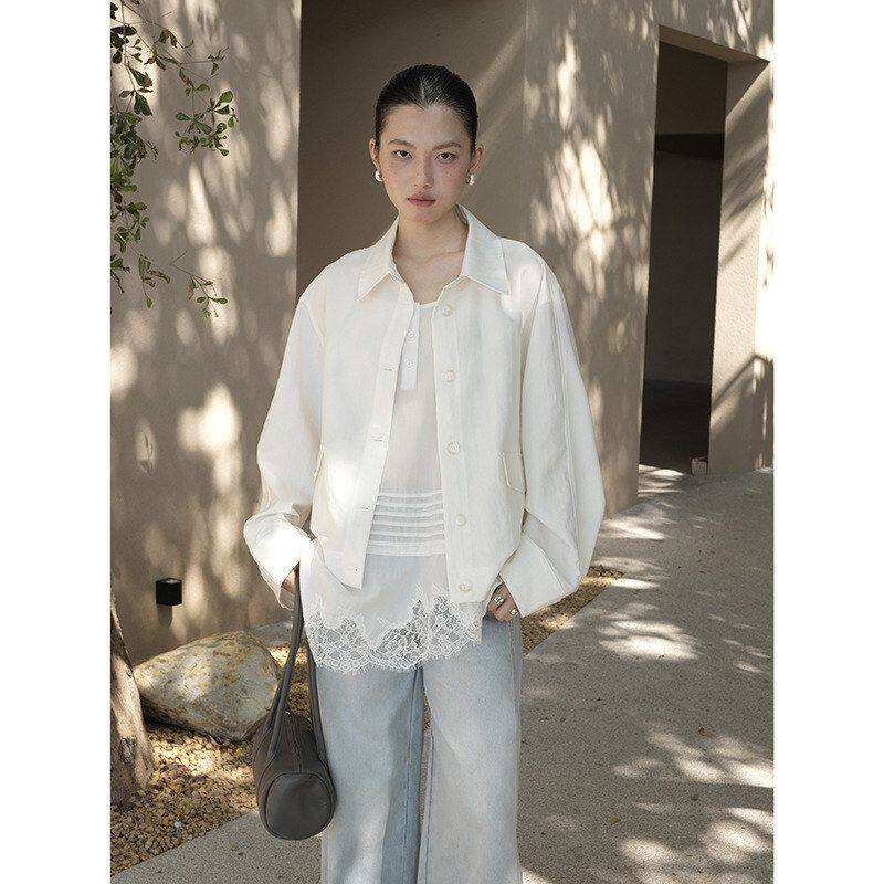 MMC DITION短外套女装2026春季新款薄百搭高级感显瘦韩系正肩夹克