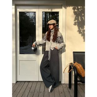 女简约百搭休闲裤 加厚保暖宝宝绒软糯运动卫裤 十三行1180 冬季 ICC