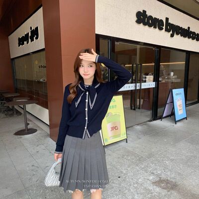 初禾2025十三行秋韩系简约圆领