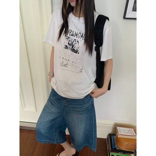 GAGD美式女高tee纸片人复古小众